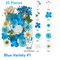 35 Piece Blue Variety Dried Pressed Real Natural Flowers For Epoxy & UV Resin Art